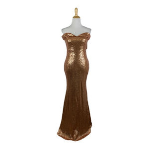 Club L London Bardot Sequin Gown Size 6